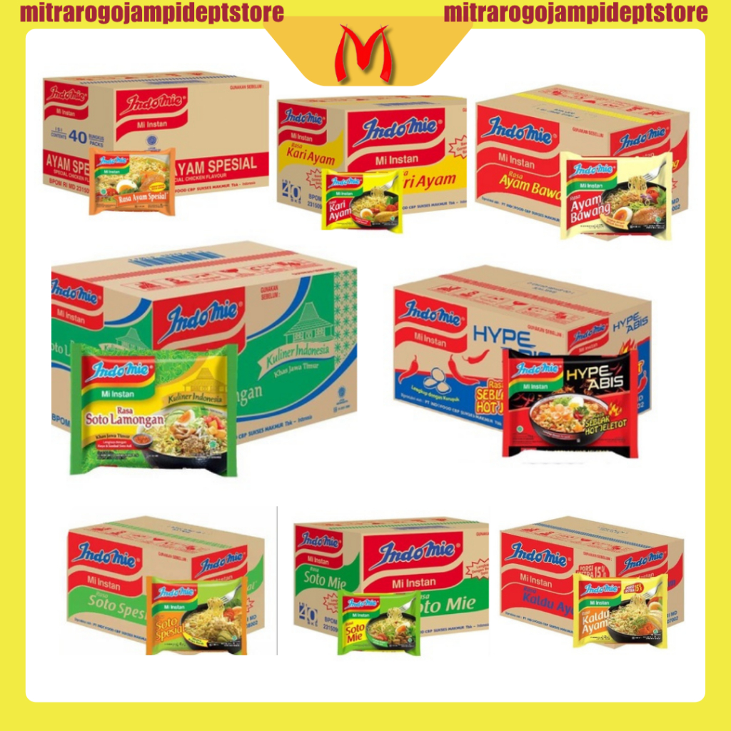 

Indomie Kuah All Varian DOS (1 dus Isi 40 pcs)