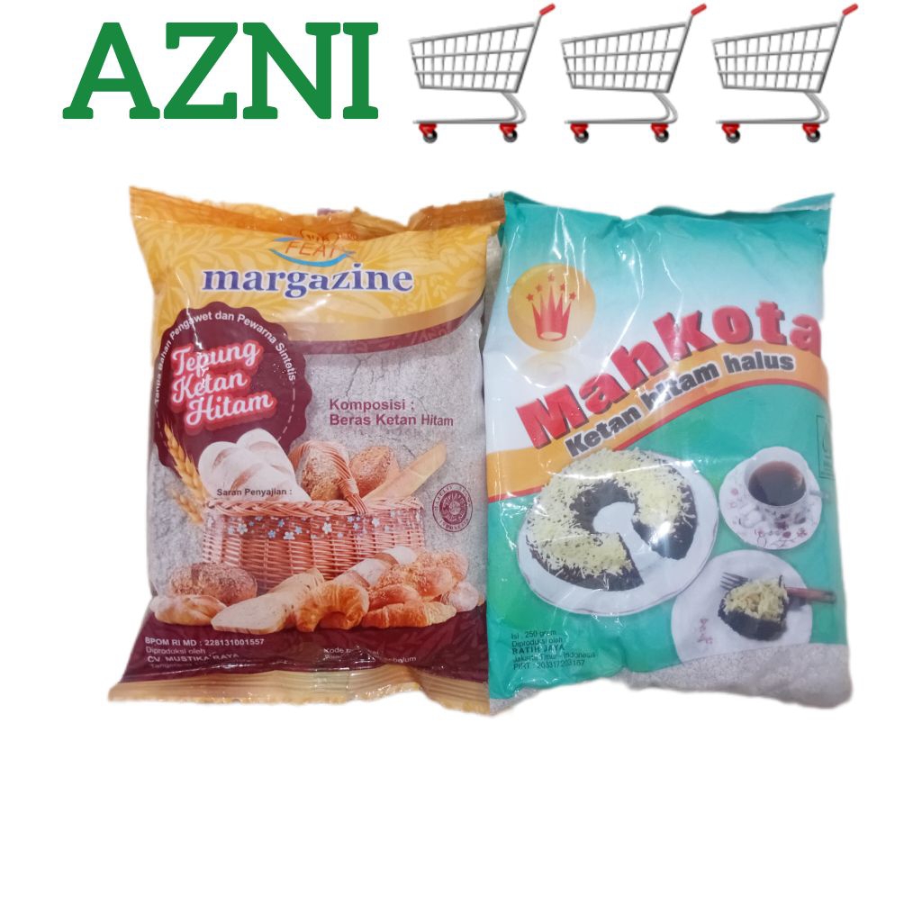 

MARGAZINE / MAHKOTA Tepung Ketan Hitam 250 Gram