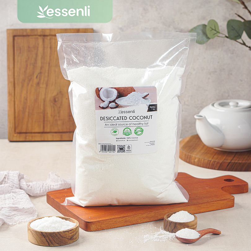 

ESSENLI Dessicated Coconut / Kelapa parut kering 1Kg