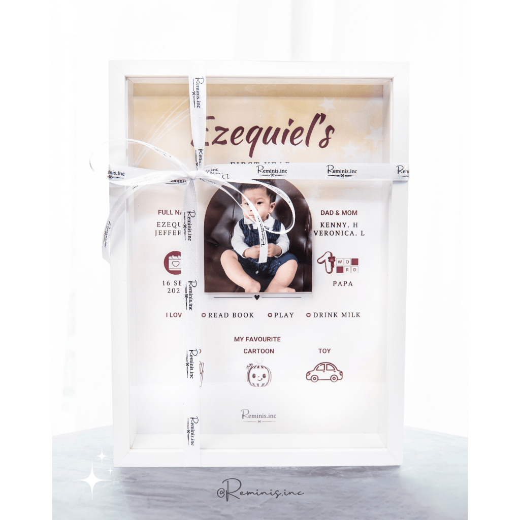 3D Frame | First Year Baby Frame Gift , Bingkai Bayi 1 Tahun
