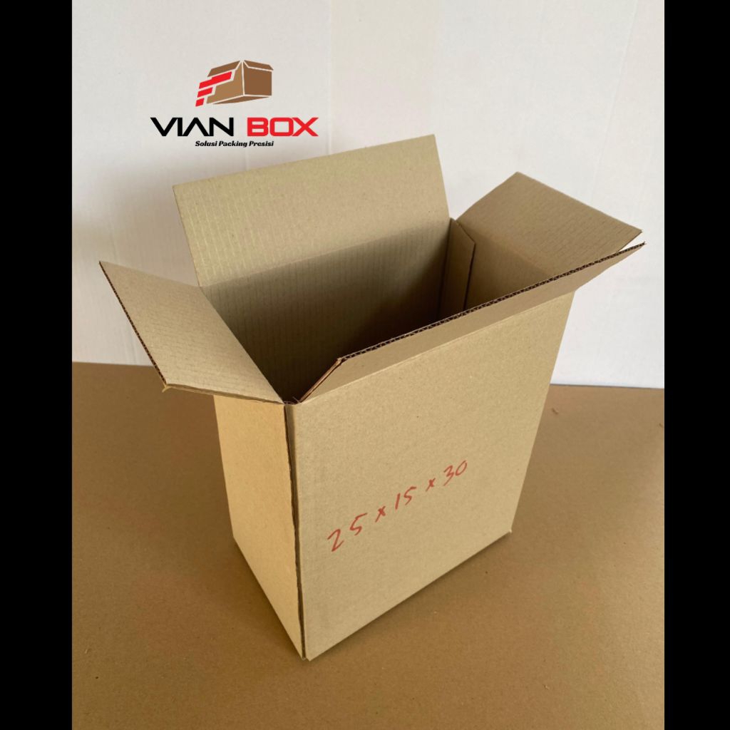 

kardus/karton ukuran 25x15x30cm 1ply