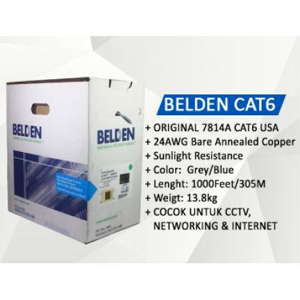 KABEL BELDEN CAT 6 ORIGINAL (1 ROLL)