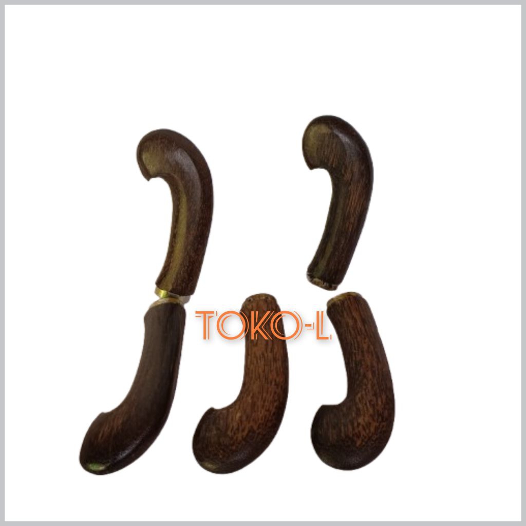 Gagang Bedog Bahan Kayu Ruyung atau Kawung