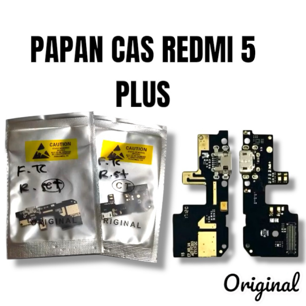 PAPAN CAS / CONNECTOR CHARGER XIAOMI REDMI 5 PLUS ORI PAPAN KONEKTOR CAS PCB BOARD FLEXIBLE CAS XIAO