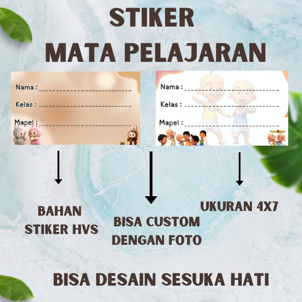 

STIKER MATA PELAJARAN BISA CUSTOM