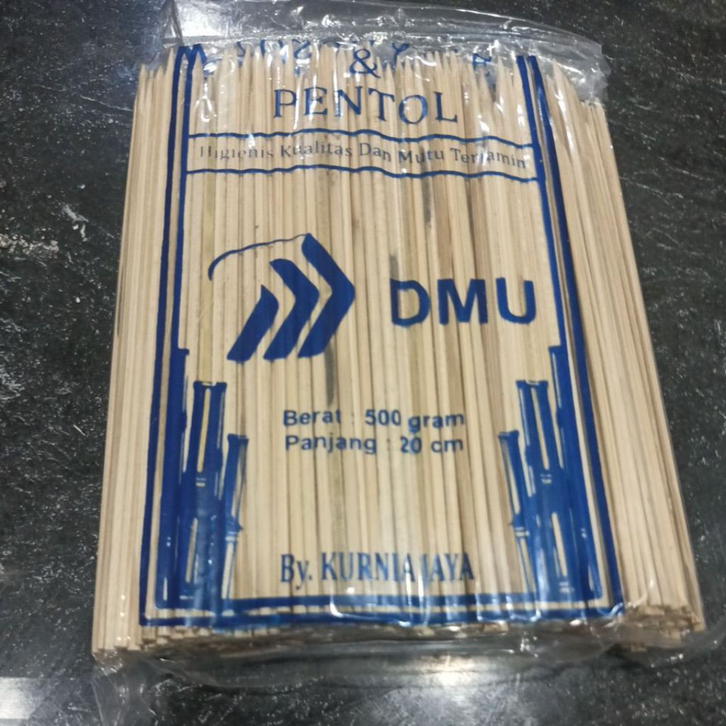TUSUK PENTOL TUSUK ANGKRINGAN TUSUK CILOR TUSUK CILOK TUSUK BASTUS ISI LEBIH BANYAK EKONOMIS 1/2 KG 