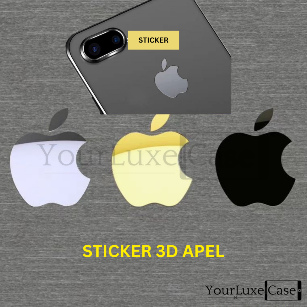 

Sticker 3D Logo Apel untuk Gadget HP Laptop iphone ipad macbook Silver Black (Per PCS)
