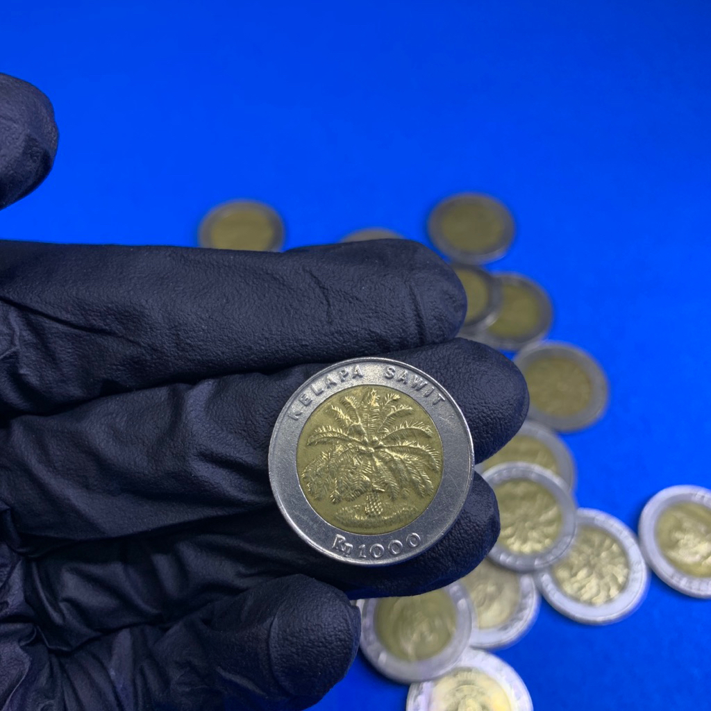 ORIGINAL UANG KOIN 1000 RUPIAH KELAPA SAWIT (SUDAH DIBERSIHKAN)