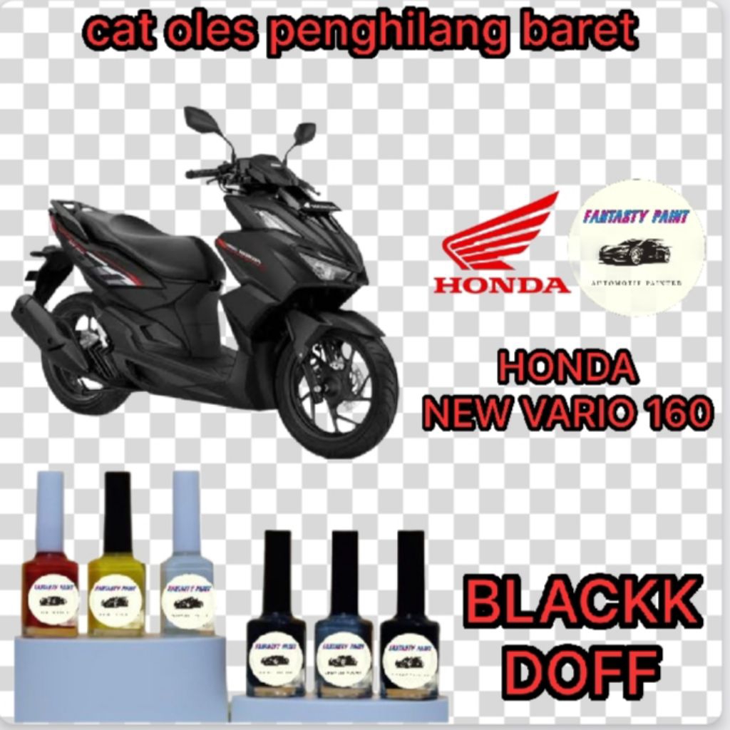CAT OLES PENGHILANG BARET MOTOR HONDA VARIO 160 NEW HITAM DOFF/BLACK DOFF- TERMURAH BISA COD