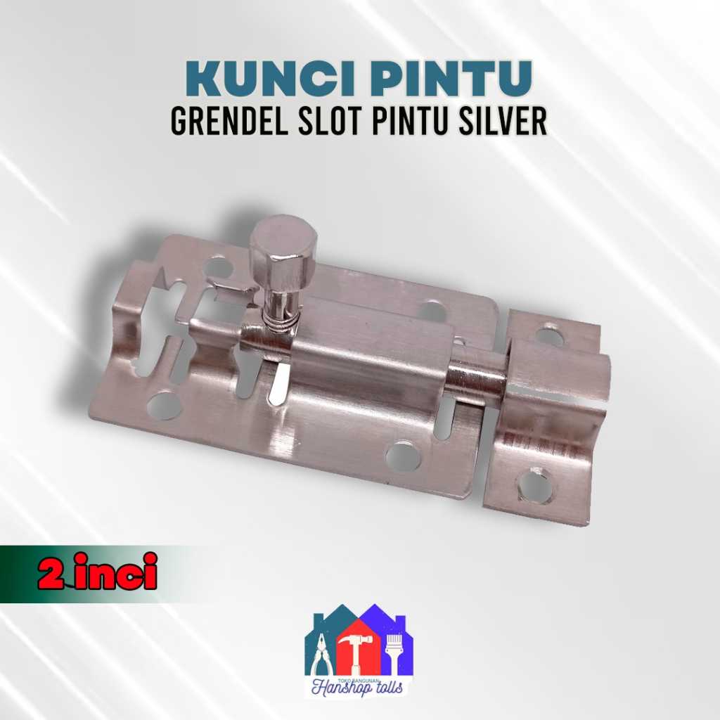 Grendel Slot Pintu 2 Inci Kunci Slot Pintu