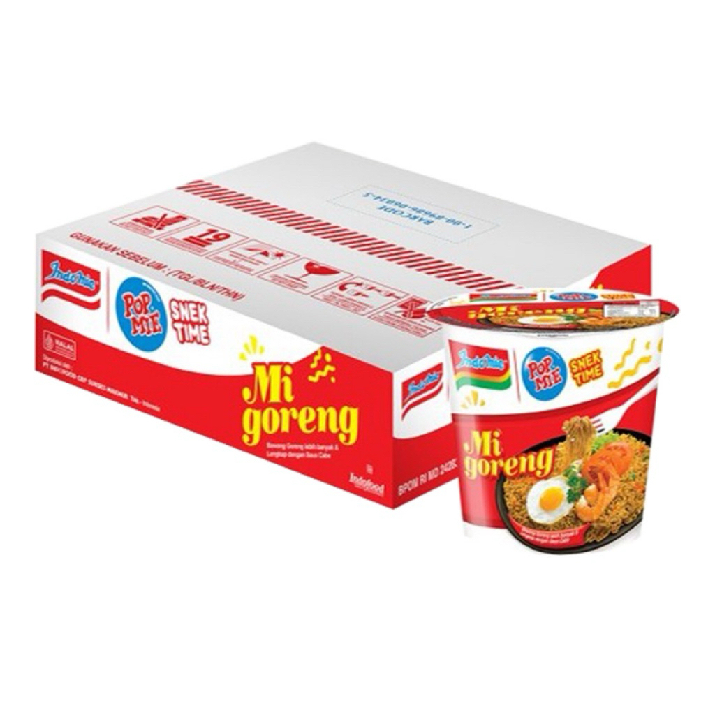 

Pop Mie Mi Instan Cup Goreng 12 x 43 gram
