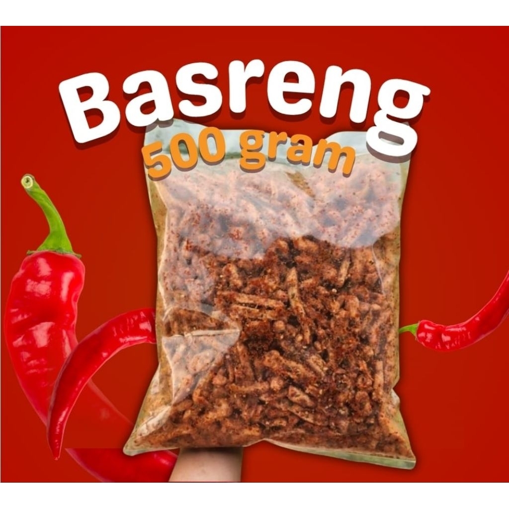 

500 Gram Basreng Pedas Daun Jeruk Original Mix Murah 20rb Sultan Sajodo Bandung Makanan Ngabret SAM