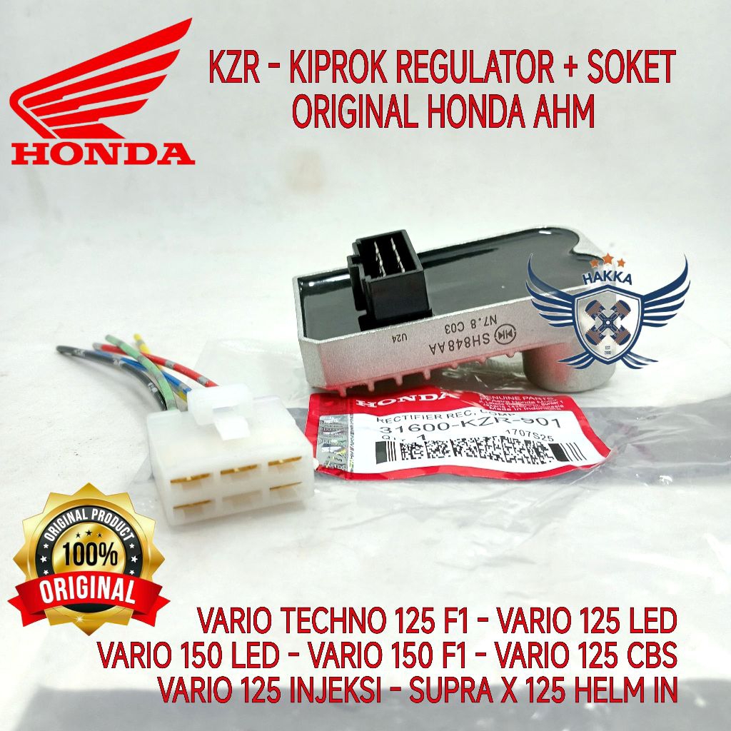 KZR ORIGINAL KIPROK REGULATOR + SOKET VARIO TECHNO 125 F1, KIPROK REGULATOR VARIO 125 LED, KIPROK RE