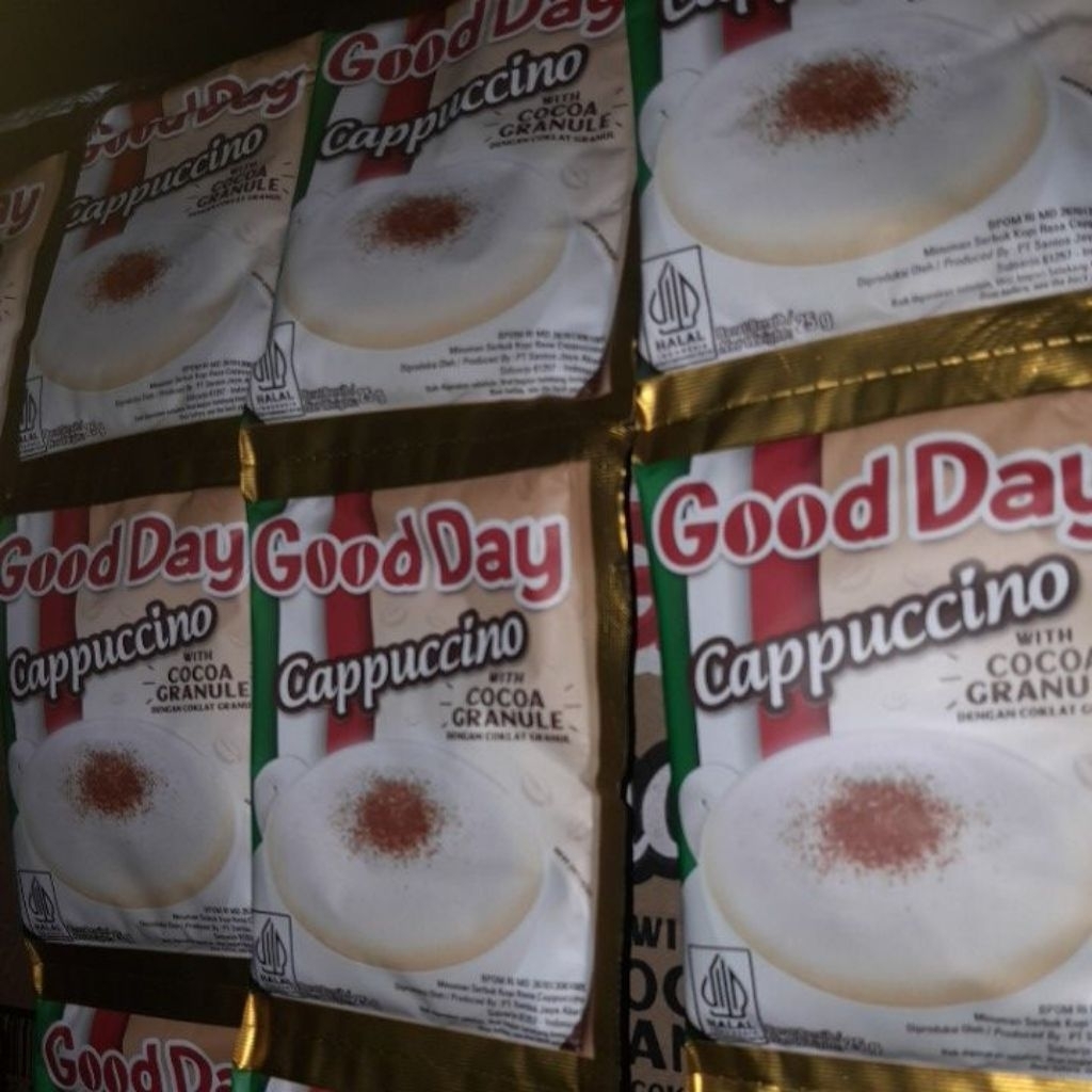 

Good Day Cappuccino 1 renteng 10 (sacehet@25gr)