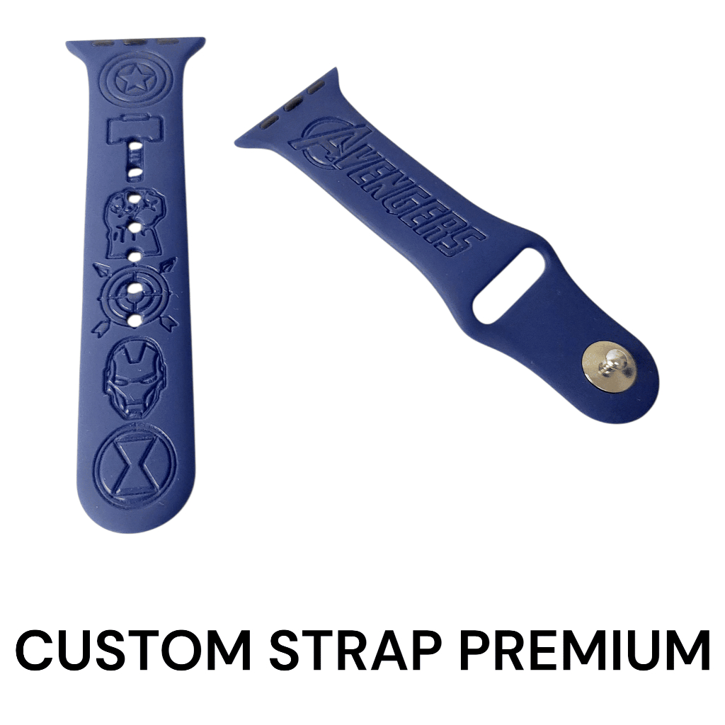 CUSTOM AVENGERS Silicone Sport Band Strap for iWatch Apple Watch Ultra / Ultra 2