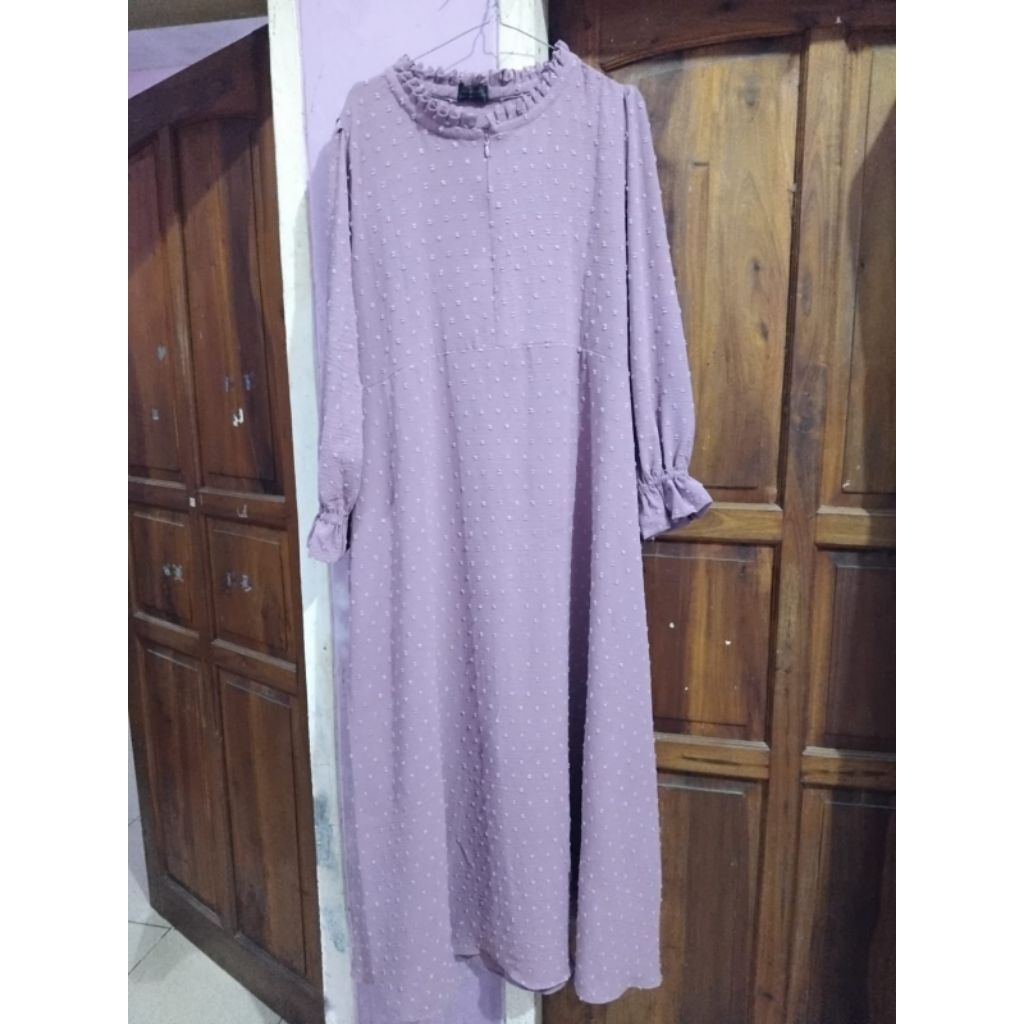 PRELOVED DRESS KONDANGAN BRIDESMAID LILAC WANITA MUSLIM