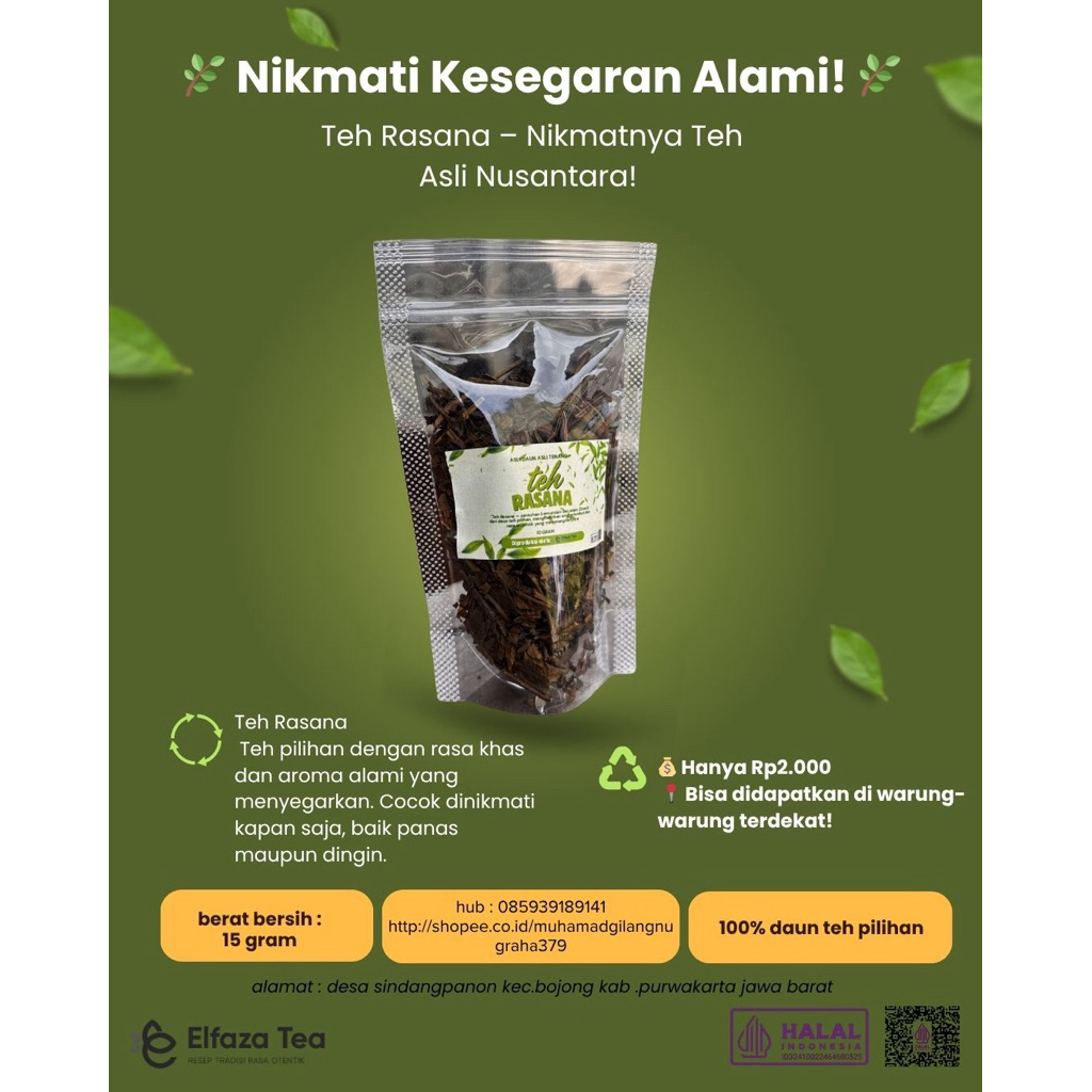 

Teh Rasana Organik 10g – Teh Tradisi Otentik, Rasa Lembut & Menenangkan
