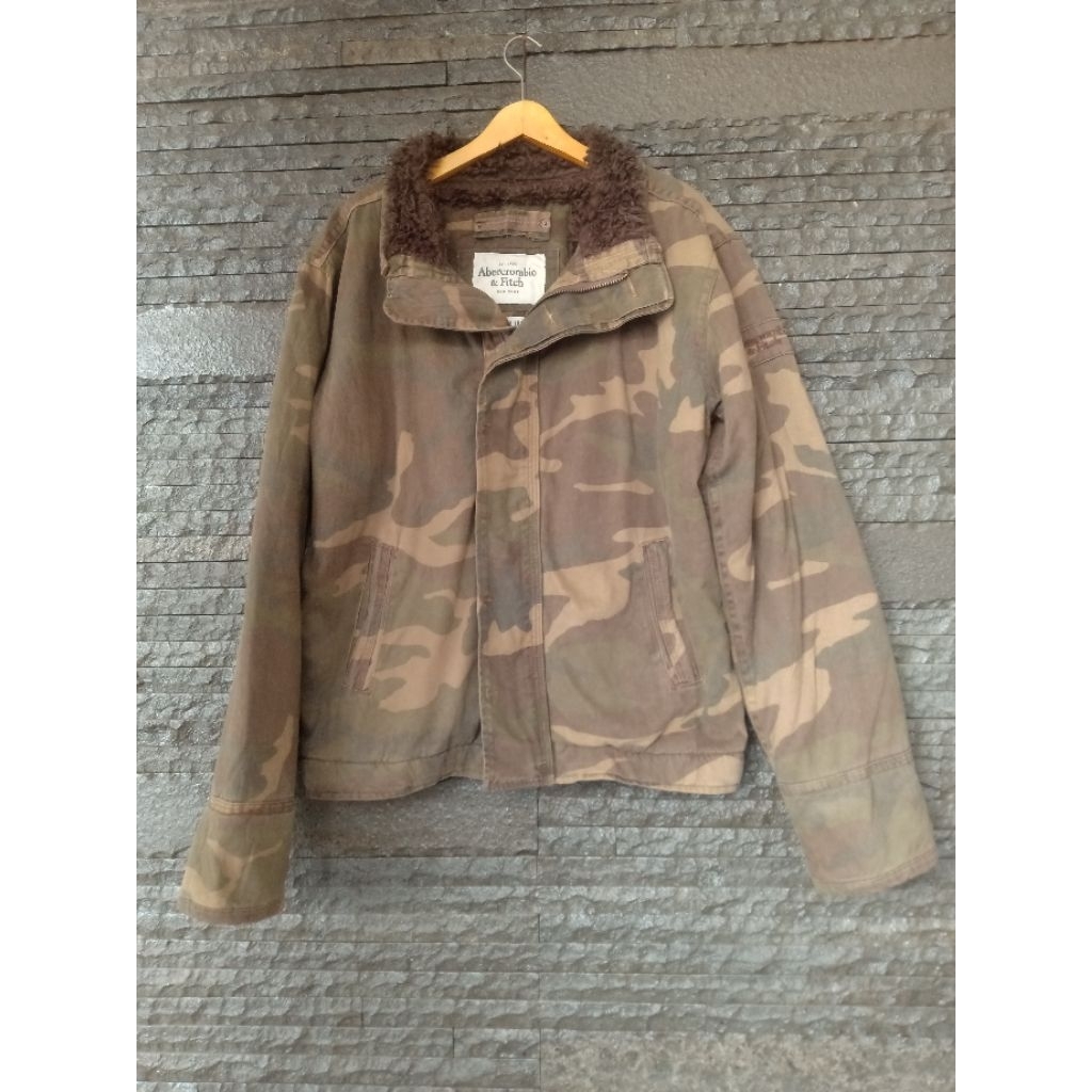 jaket loreng Abercrombie&fitch