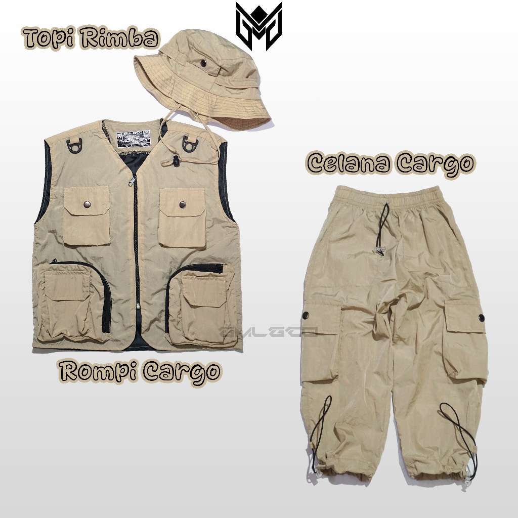 GMLGCO Setelan Rompi Anak Safari Outfit Anak Outdoor
