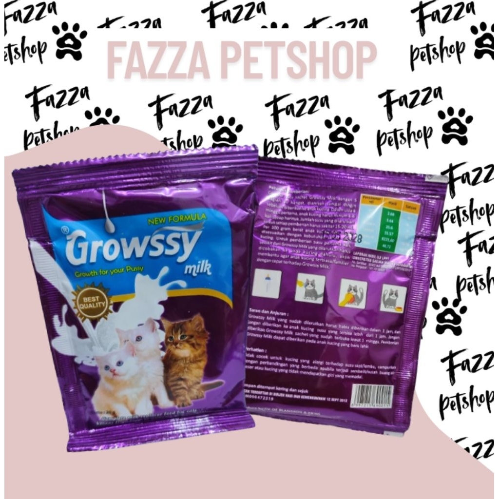 SUSU GROWSSY SUSU BAYI ANAK KUCING 0-2 bulan Kitten Pengganti ASi Penggemuk