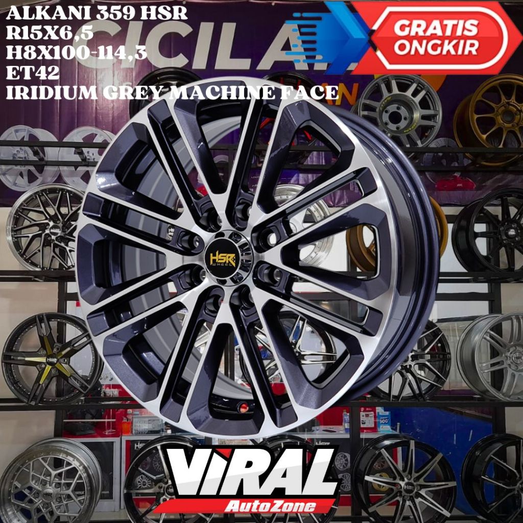 HSR ALKANI RING 15 R15 VELG MOBIL BINGUO , CONFERO , KIJANG , PANTHER