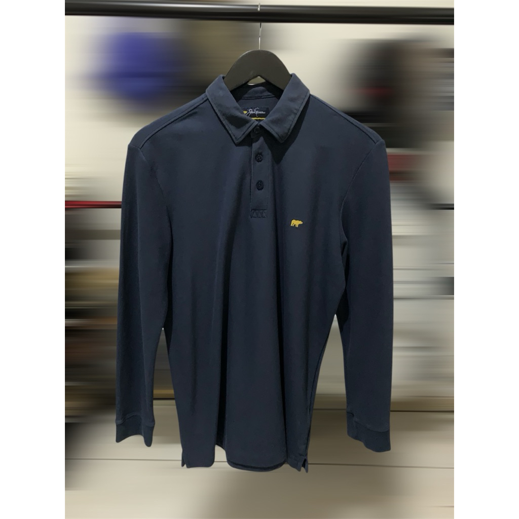 kaos polo lengan panjang pria hush puppies