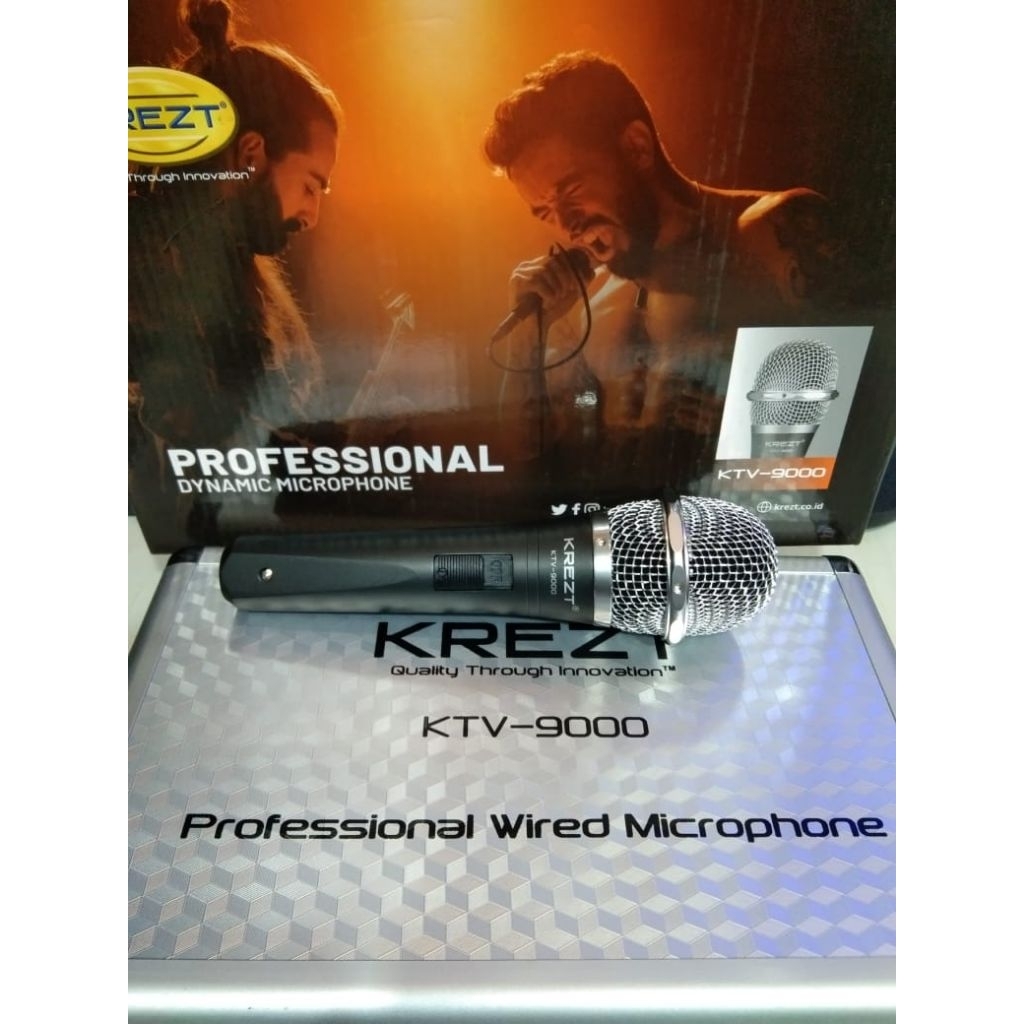MIC KABEL DYNAMIC KREZT KTV9000 - Mic kabel / Mic Vocal / Mic pegang krezt KTV -9000 Original