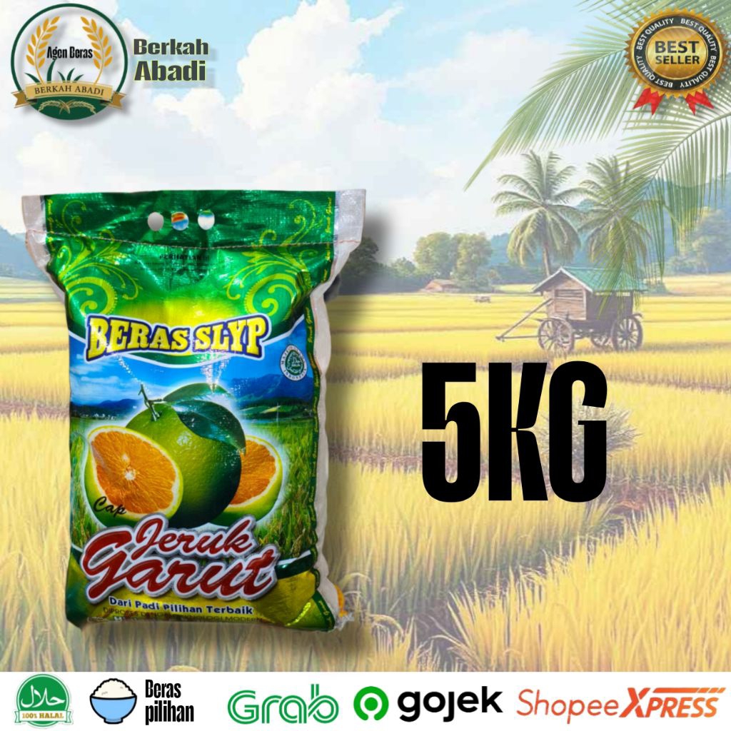 

Beras Jeruk Garut 5KG Berkualitas super premium - Nasi pulen & wangi
