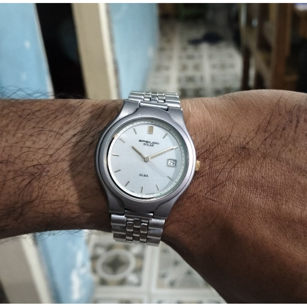 jam tangan ORIGINAL ALBA EPSILON SOLAR TITANIUM