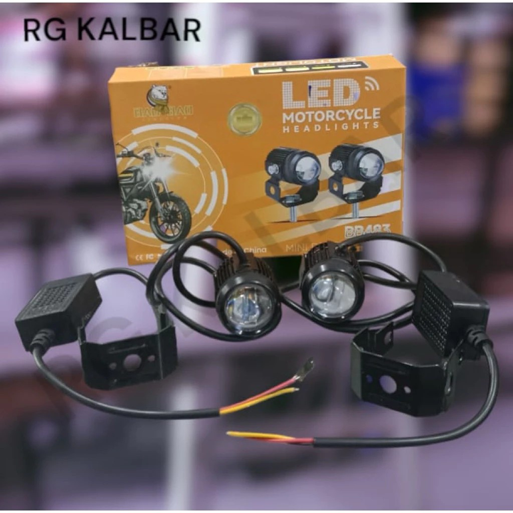 Lampu Sorot Laser D2 Kipas Premium Mini Driving Led Super Terang/ Lampu Tembak Laser D2 Mini Driving