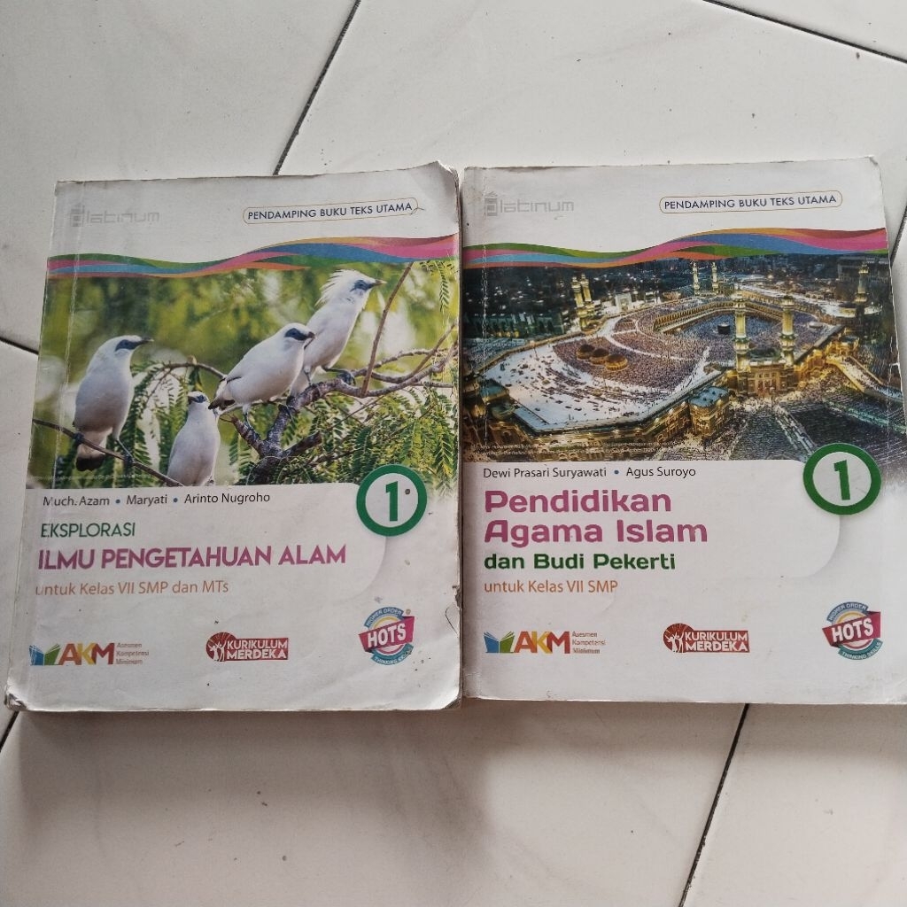preloved buku penerbit tiga serangkai kelas VII kelas 7 smp IPA/pendidikan agama islam kurikulum mer