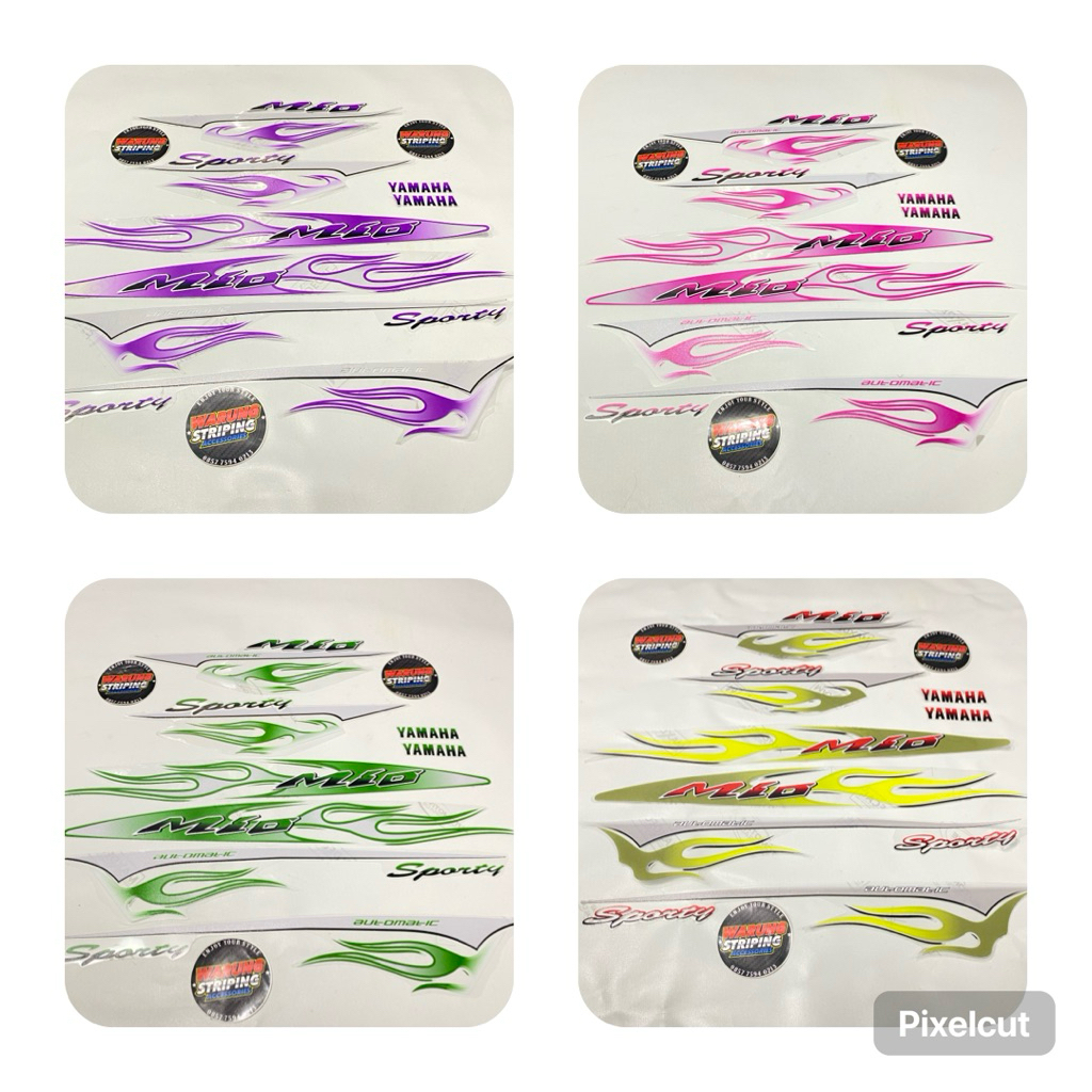 Striping mio sporty api transparan