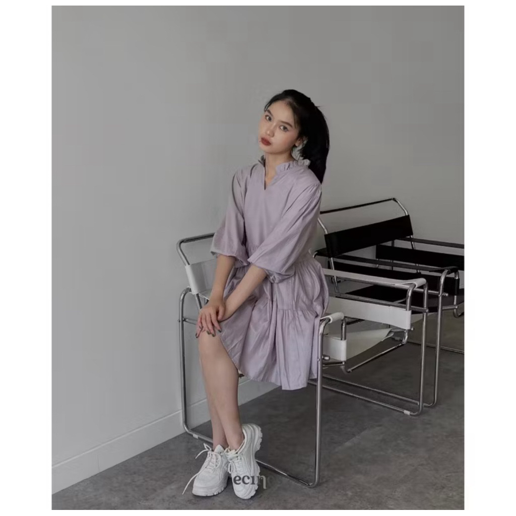 (Preloved) Ecinos LYN Dress korean style Lilac All size