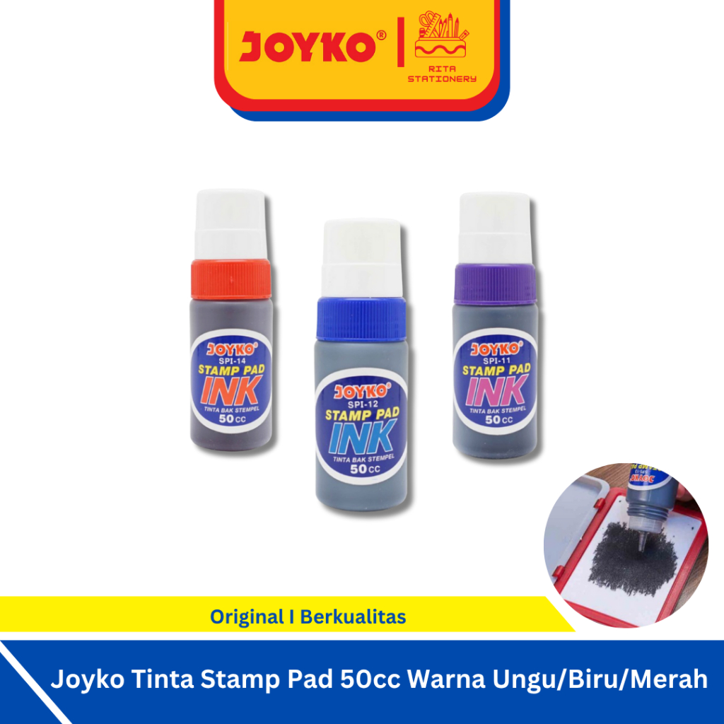 

Joyko Stamp Pad Ink Refill Tinta Stempel Merah Biru Ungu SPI- 11 ~ 14 - Satuan Eceran
