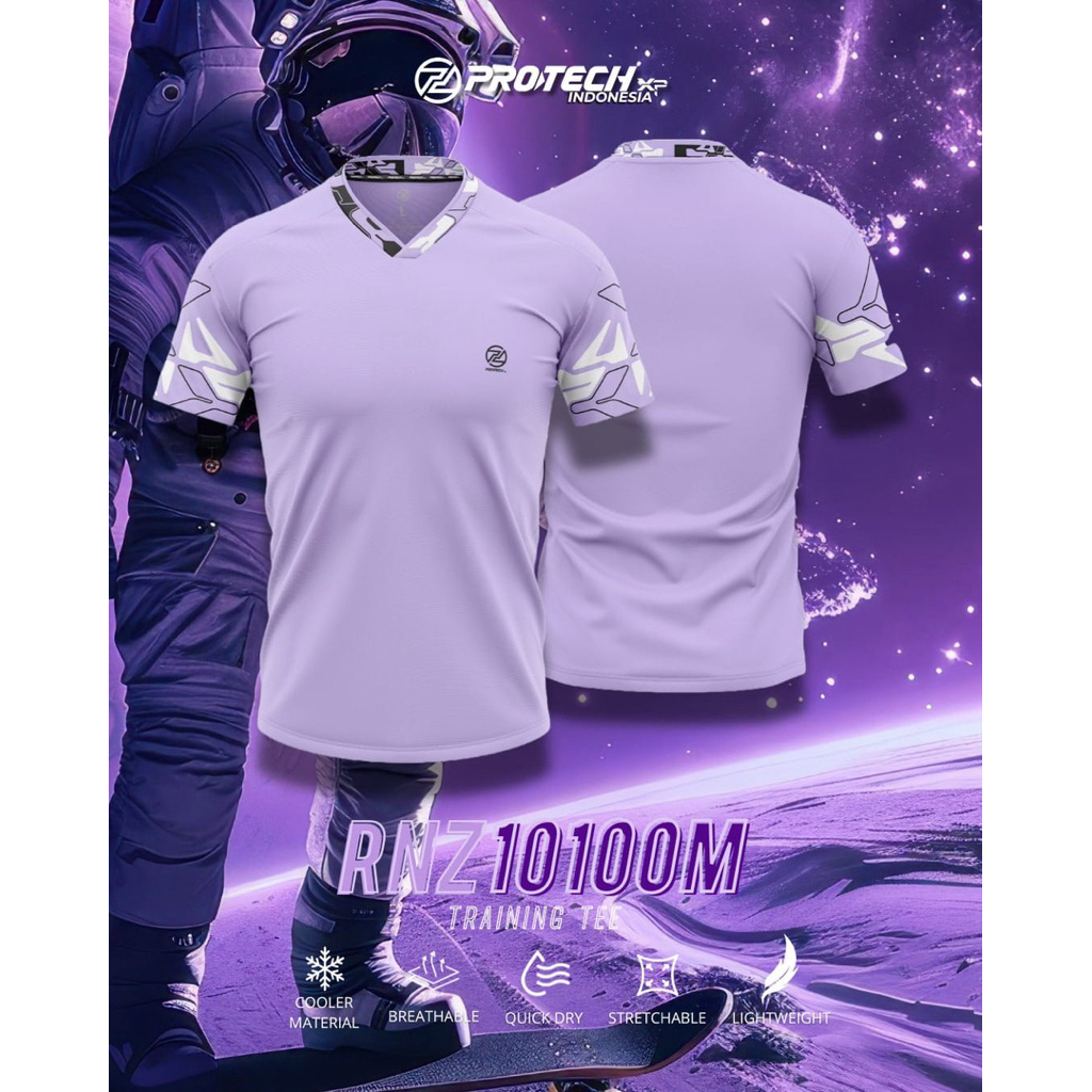 Baju Badminton Bulu Tangkis Padel Pickleball Protech RNZ10100