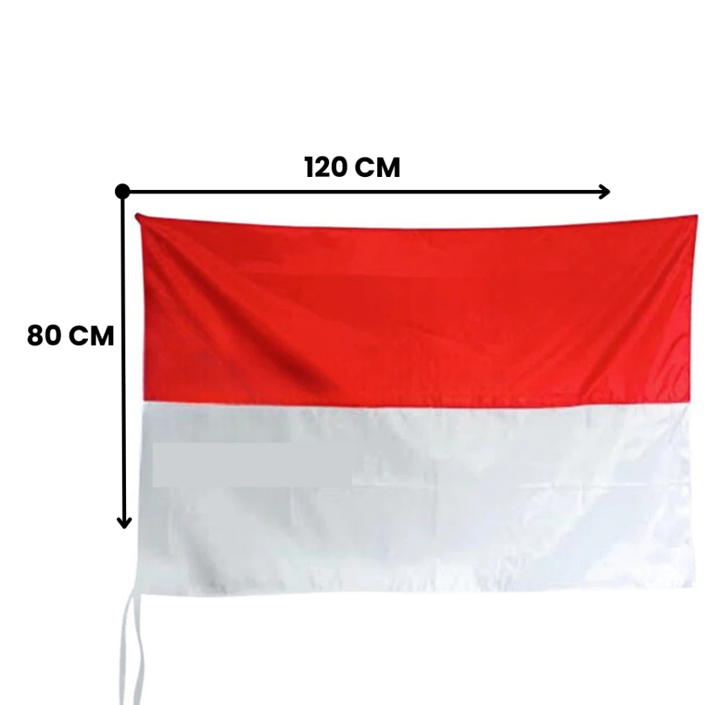 BENDERA MERAH PUTIH BENDERA INDONESIA UKURAN 80X120 / BENDERA RUMAH