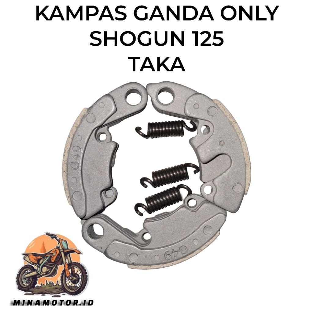 TAKA Kampas Kopling Ganda Otomatis Only Shogun 125 Sparepart Aksesoris Variasi Sukucadang Motor