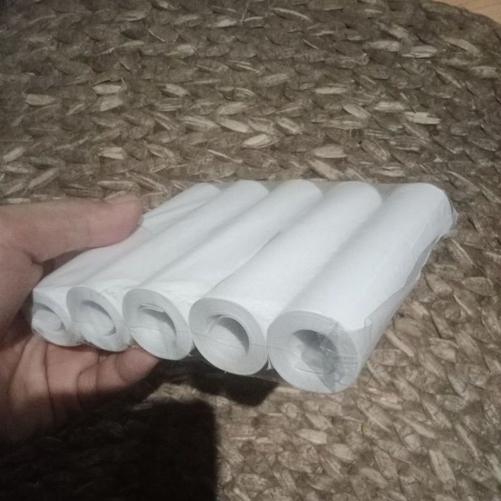 

10 Roll Kertas Thermal 57x30 Core Tengah / Kertas Thermal Bungkus Alumunium Praktis