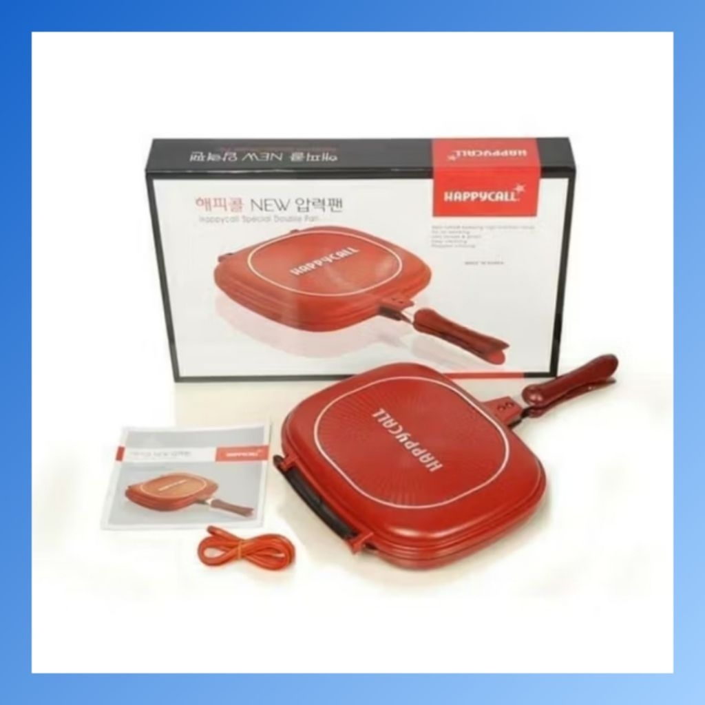 WAJAN TEFLON HAPPY CALL DOUBLE PAN TEFLON DOUBLE PAN ANTI LENGKET LIPAT PANGGANGAN 32CM