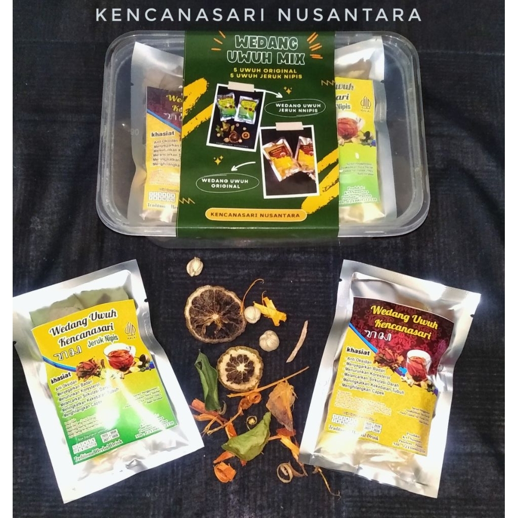 

Wedang Uwuh Mix isi 10 sachet kemasan Box Premiun