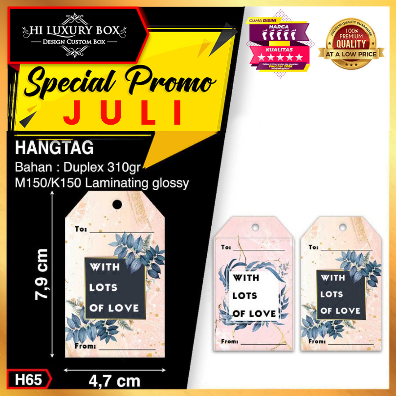 

Hangtag|Hantag Murah|Hangtag Motif|Hangtag Baju|Label Baju|4.7x8|H65