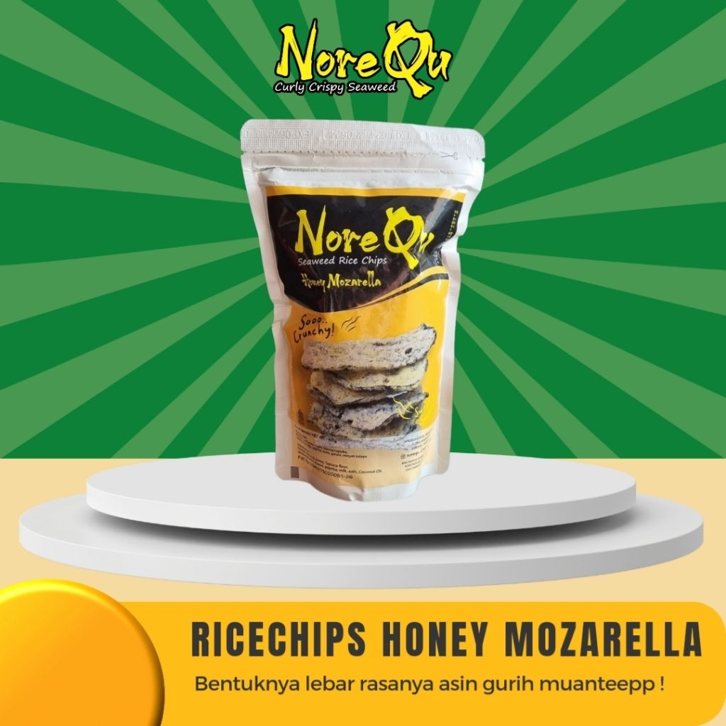 

Norequ Crispy Seaweed RICECHIPS HONEY MOZARELLA