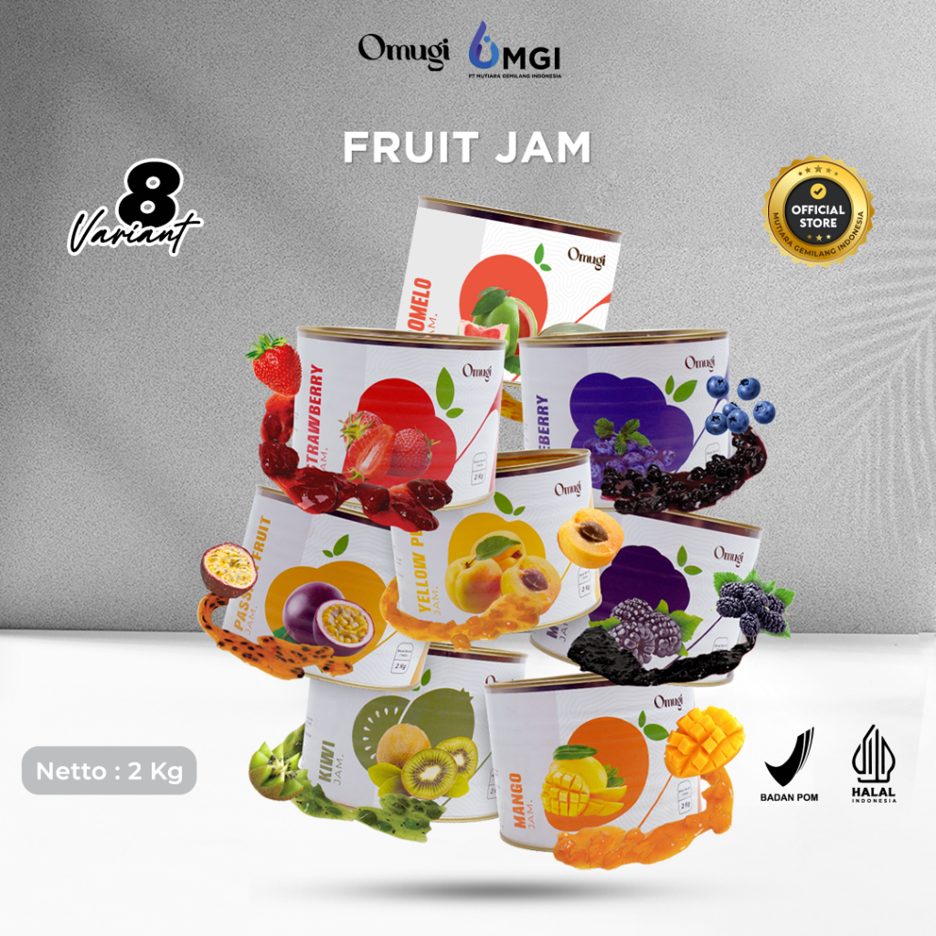 

MGI MAKASSAR - OMUGI Fruit Jam Selai Buah Asli Import