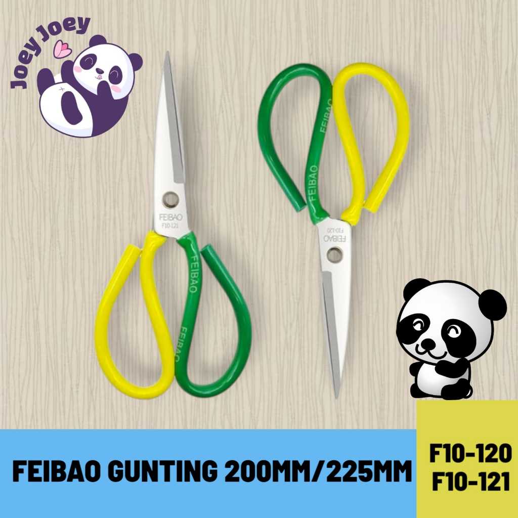 

Feibao Gunting kain 200mm/220mm Stainless steel material Untuk memotong kertas, kain, bilah tajam