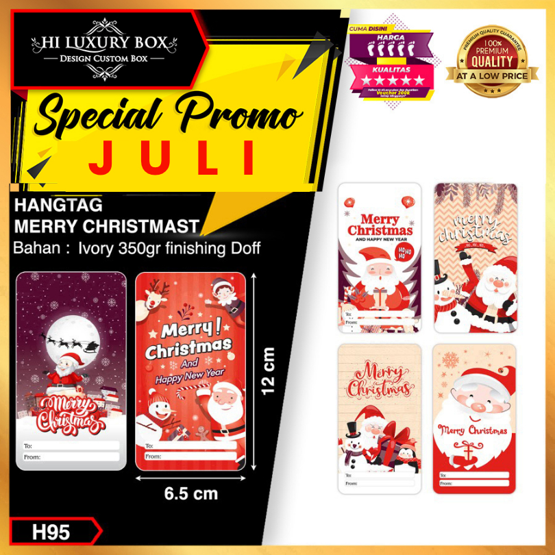 

Hangtag | Hangtag Merry Christmas|hangtag premium murah |H95