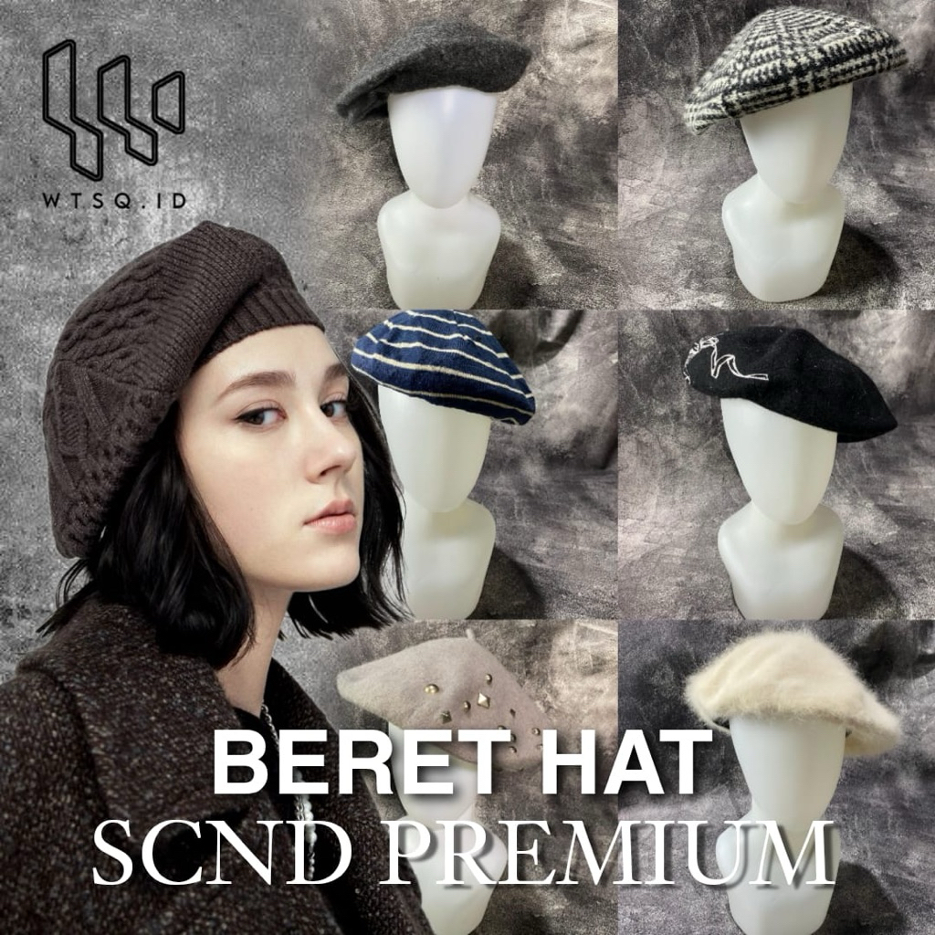 Baret Rajut Mix | Baret Premium | Beret Hat