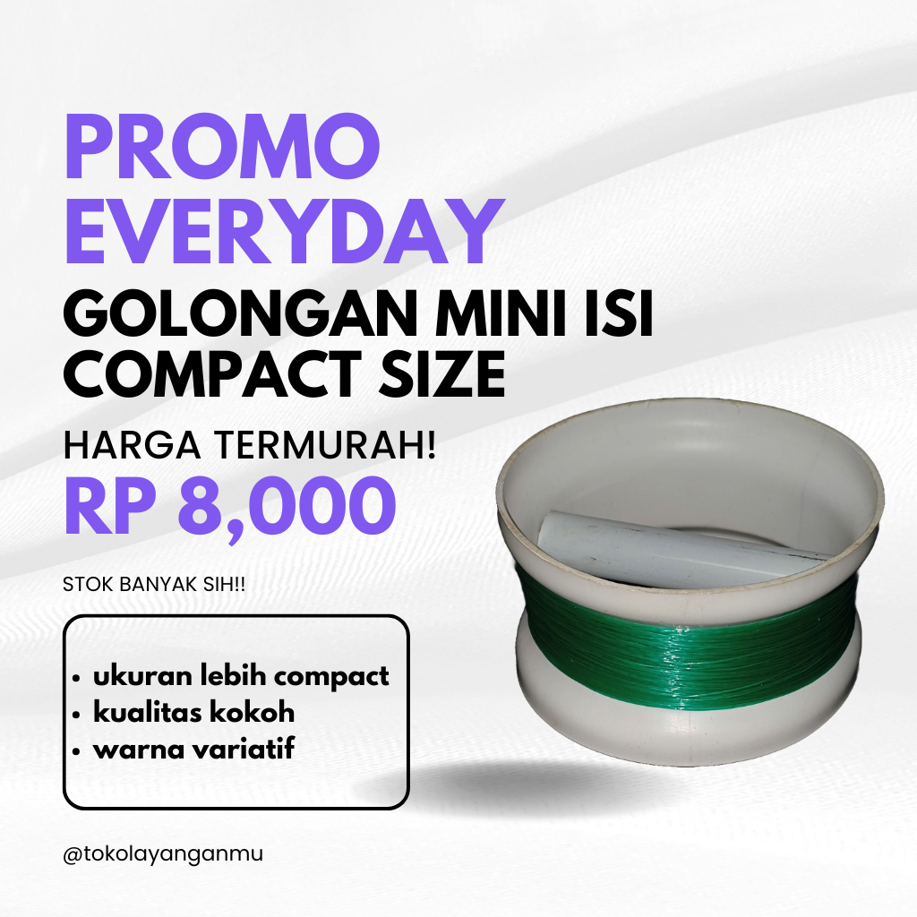 GOLONGAN SEMI MINI PARALON ISI KENUR TALI LAYANG LAYANG LAYANGAN