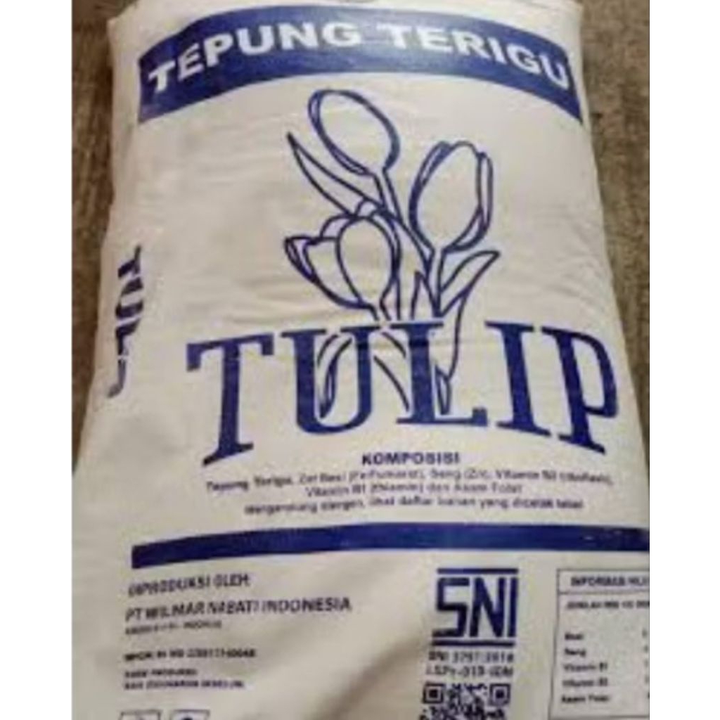 

Tepung Terigu 25kg untuk Gorengan – Protein 9,5% tepung terigu tulip kemasan 25KG tepung terigu karung 25kg