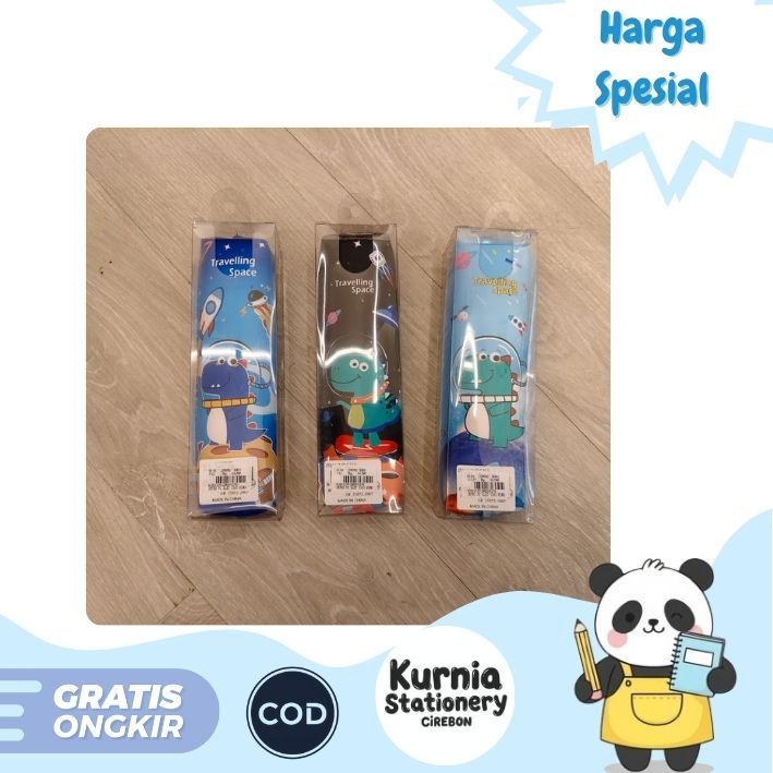 

Kotak Pensil dengan Sleting Traveling Space 5365 Dino