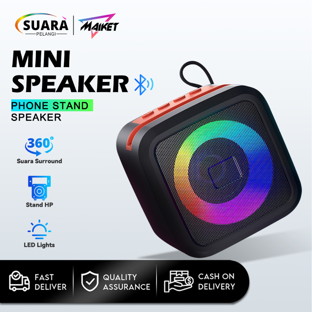 Maiket Portable Speaker bluetooth  Mini salon aktif bluetooth full bass No Delay Wireless HIFI stere